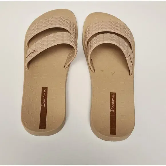 Inpanema Renda II Fem Slide Sandals Beige Size US 6 - Picture 10 of 12